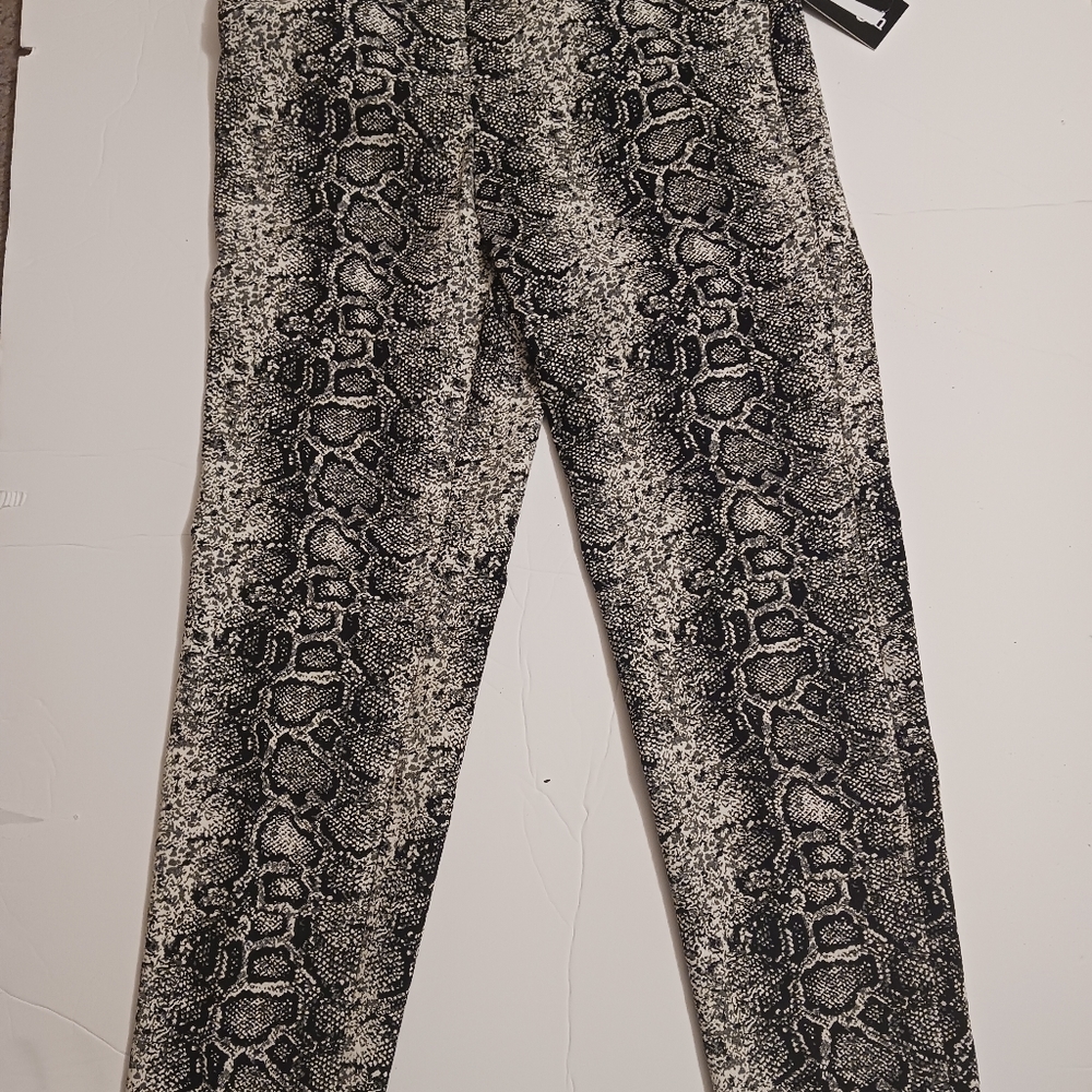 Women's snake print pants.